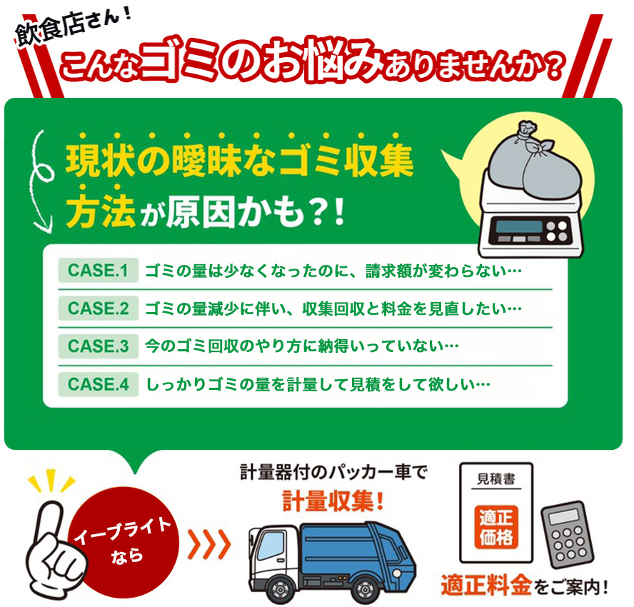 計量してゴミ収集するから安心の明瞭会計!